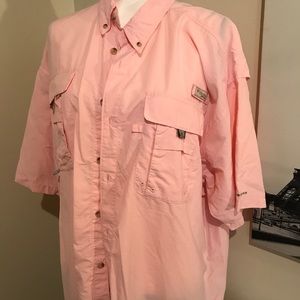 Men’s extra large fishing shirt pink